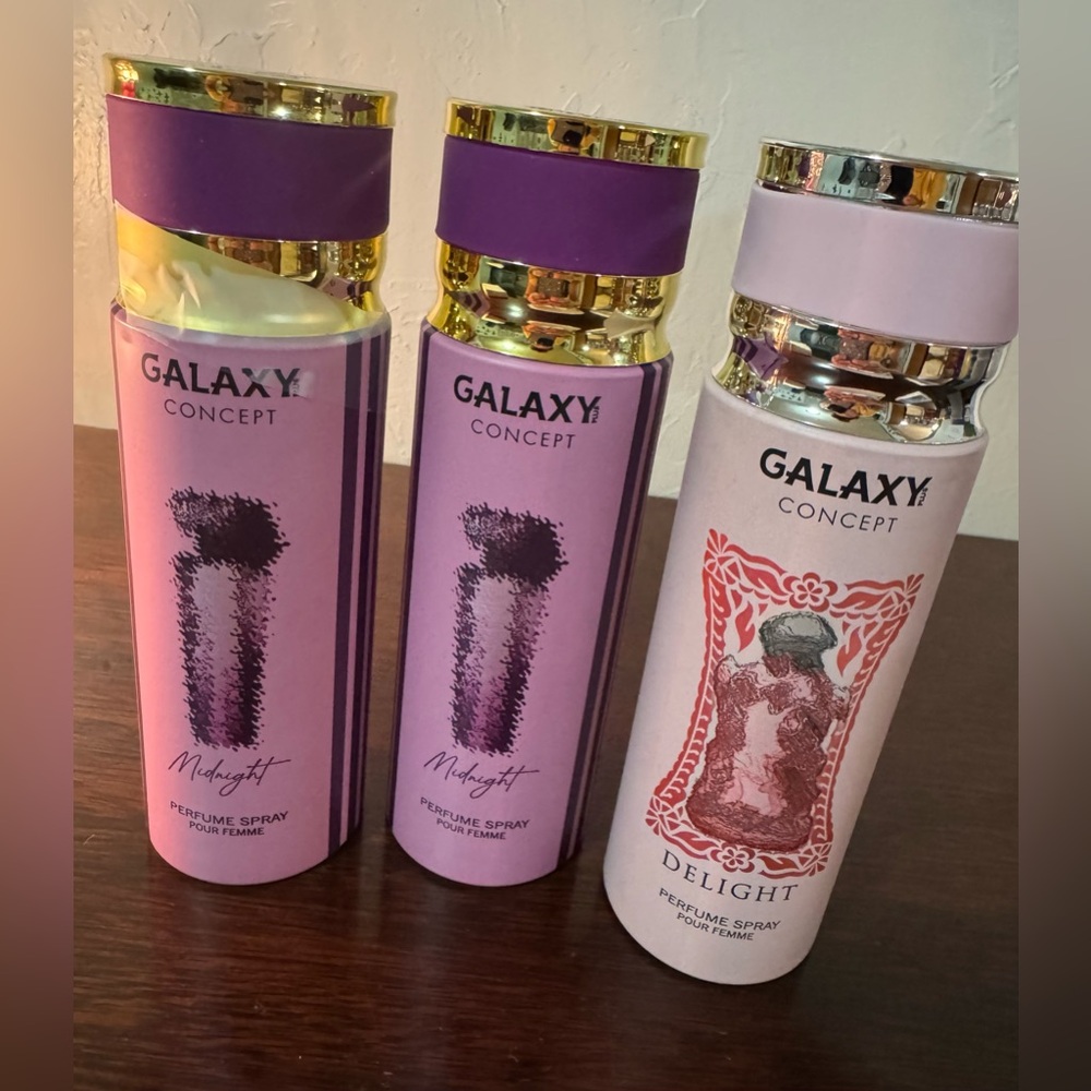 Galaxy Concept Perfume Spray Set 200ml Each. 
Read description below!!